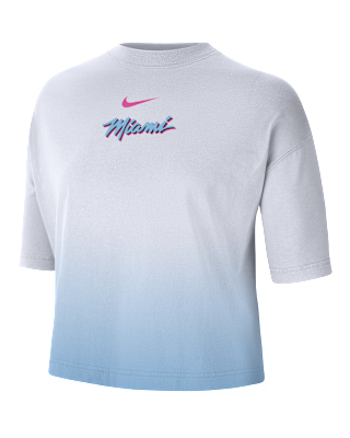 Miami Heat Courtside City Edition Premium Women's Nike NBA Boxy T